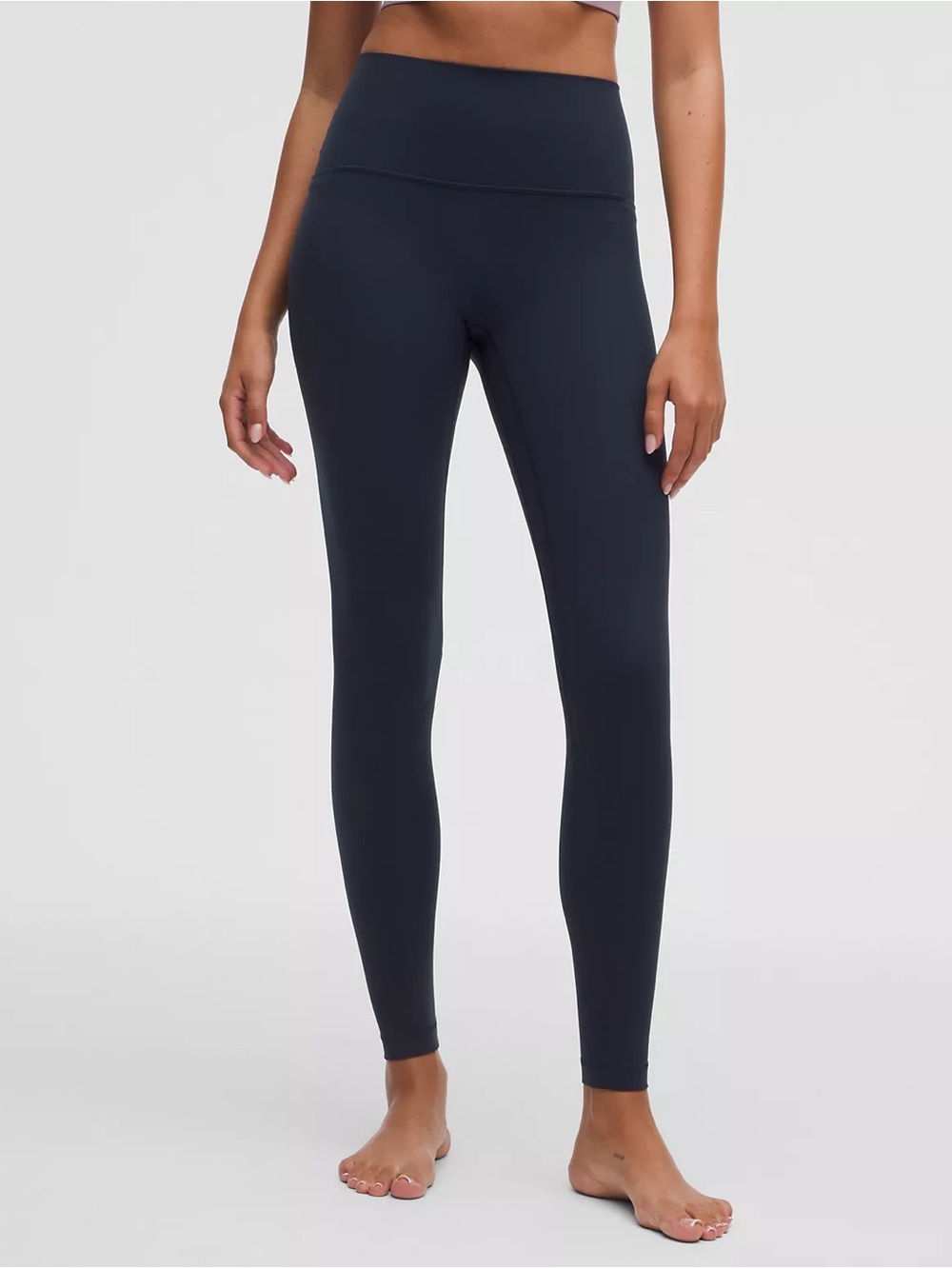 High-Rise Greyish/Navy Blue Lululemon Leggings - size 0